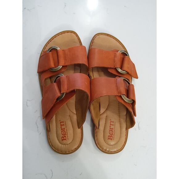 What a deal! Born brand sandals in great condition. Orange straps.. - Picture 1 of 8